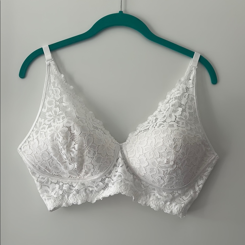 Elegant White Lace Bralette